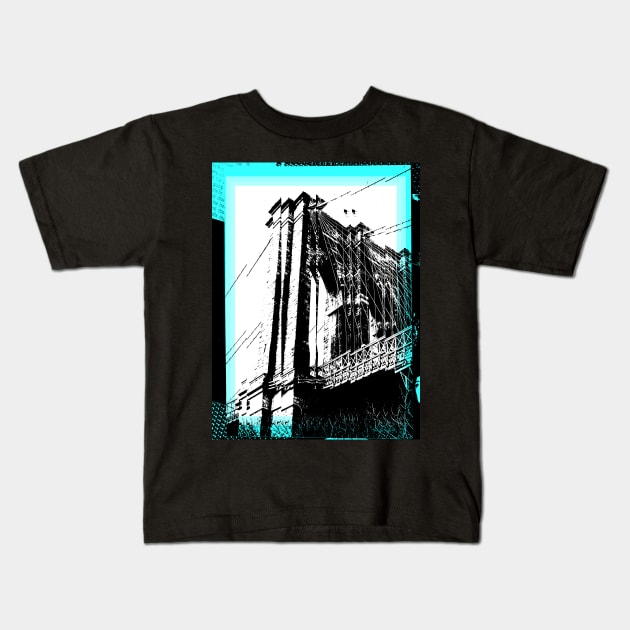 Refracted Bridge Kids T-Shirt by L'Appel du Vide Designs by Danielle Canonico